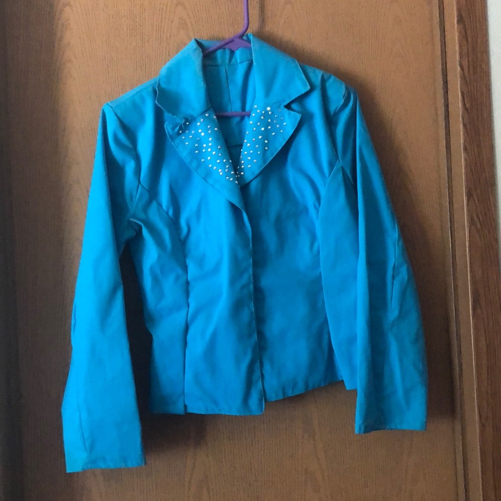 Bright blue blazer